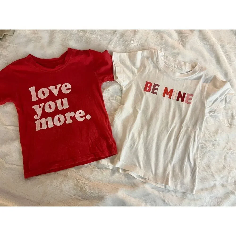 Small Shop Valentine’s Day Graphic Shirts Size 2/3